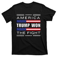 New! Trump Won! Wins! America Trump Won The Fight Trump Won T-Shirt