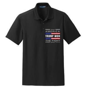 New! Trump Won! Wins! America Trump Won The Fight Trump Won Dry Zone Grid Polo