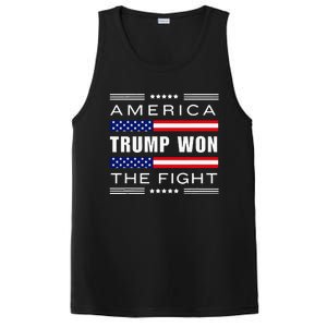 New! Trump Won! Wins! America Trump Won The Fight Trump Won PosiCharge Competitor Tank