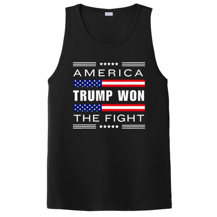 New! Trump Won! Wins! America Trump Won The Fight Trump Won PosiCharge Competitor Tank