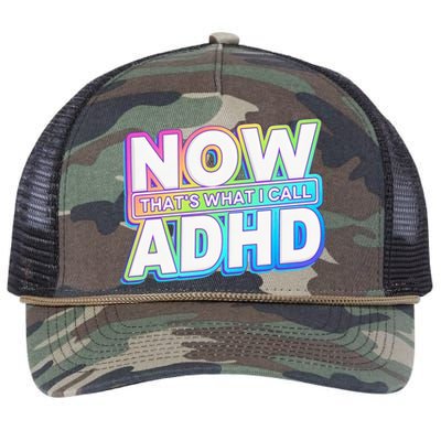 Now That’s What I Call ADHD Funny Mental Health Awareness Retro Rope Trucker Hat Cap