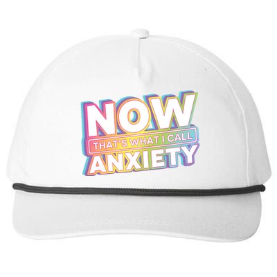 Now That’S What I Call Anxiety Snapback Five-Panel Rope Hat