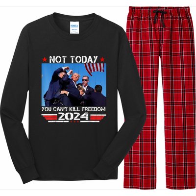 Not Today You CanT Kill Freedom Stronger President Long Sleeve Pajama Set