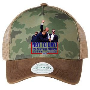 Not Today You Cant Kill Freedom Trump 2024 Legacy Tie Dye Trucker Hat