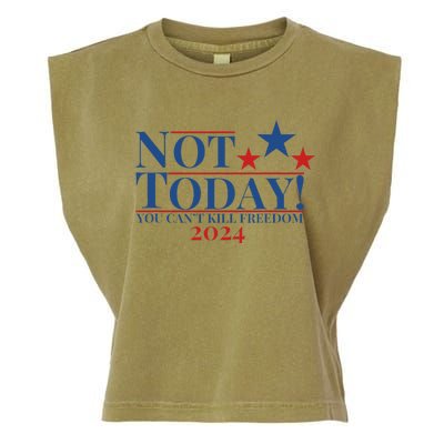 Not Today You CanT Kill Freedom Garment-Dyed Women's Muscle Tee