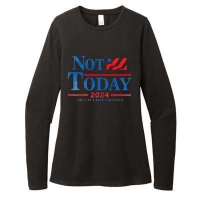 Not Today You CanT Kill Freedom Womens CVC Long Sleeve Shirt