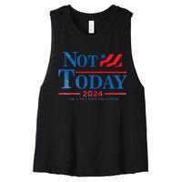 Not Today You CanT Kill Freedom Women's Racerback Cropped Tank