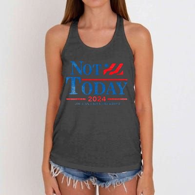 Not Today You CanT Kill Freedom Women's Knotted Racerback Tank