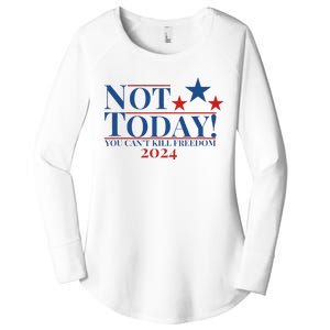 Not Today You CanT Kill Freedom Women's Perfect Tri Tunic Long Sleeve Shirt