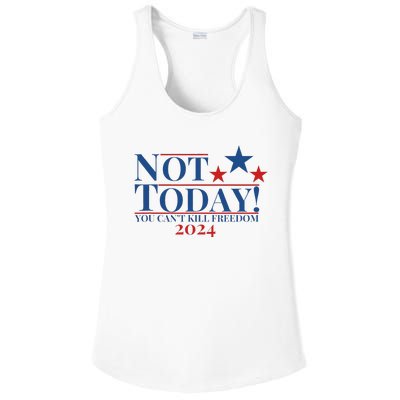 Not Today You CanT Kill Freedom Ladies PosiCharge Competitor Racerback Tank