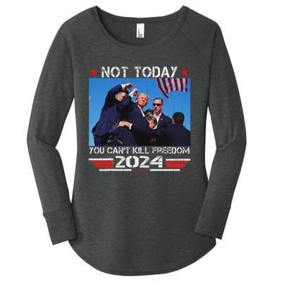 Not Today You CanT Kill Freedom Stronger Women's Perfect Tri Tunic Long Sleeve Shirt