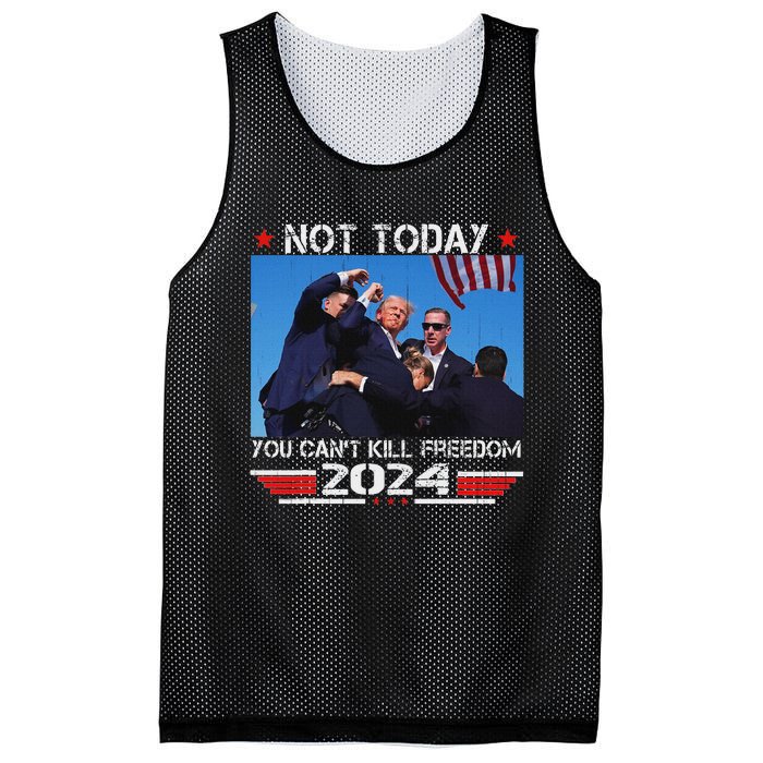 Not Today You CanT Kill Freedom Stronger Mesh Reversible Basketball Jersey Tank