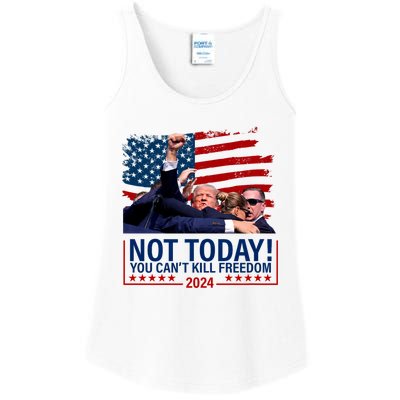 Not Today You CanT Kill Freedom Trump 2024 Fight Fist Epic Ladies Essential Tank