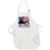 Not Today You CanT Kill Freedom Trump 2024 Fight Full-Length Apron With Pockets