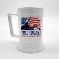 Not Today You CanT Kill Freedom Trump 2024 Fight Beer Stein