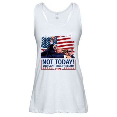 Not Today You CanT Kill Freedom Trump 2024 Fight Ladies Essential Flowy Tank