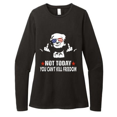 Not Today You CanT Kill Freedom Womens CVC Long Sleeve Shirt