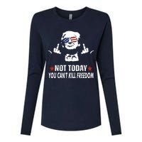 Not Today You CanT Kill Freedom Womens Cotton Relaxed Long Sleeve T-Shirt