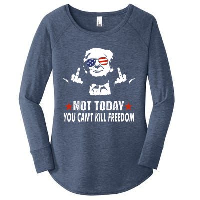 Not Today You CanT Kill Freedom Women's Perfect Tri Tunic Long Sleeve Shirt