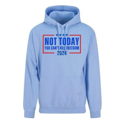 Not Today You CanT Kill Freedom 2024 Unisex Surf Hoodie