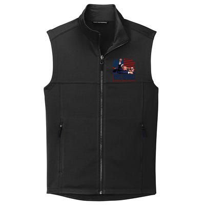 Not Today You CanT Kill Freedom Trump 2024 Fight Fist Epic Collective Smooth Fleece Vest