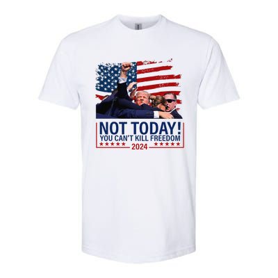 Not Today You CanT Kill Freedom Trump 2024 Fight Fist Epic Softstyle CVC T-Shirt