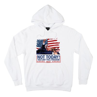 Not Today You CanT Kill Freedom Trump 2024 Fight Fist Epic Hoodie