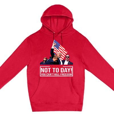 Not Today You Cant Kill Freedom I Support President 45 47 Premium Pullover Hoodie