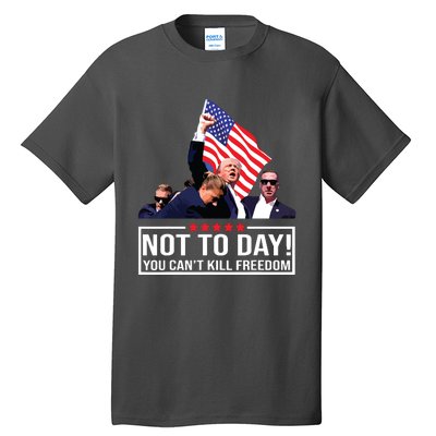 Not Today You Cant Kill Freedom I Support President 45 47 Tall T-Shirt