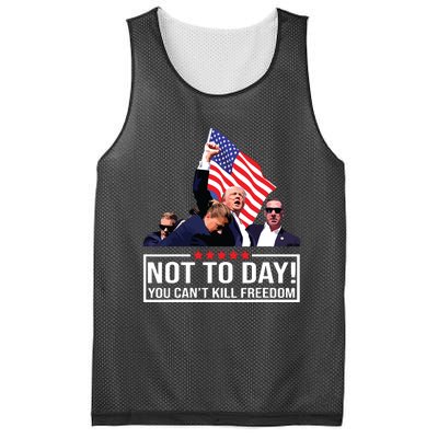 Not Today You Cant Kill Freedom I Support President 45 47 Mesh Reversible Basketball Jersey Tank