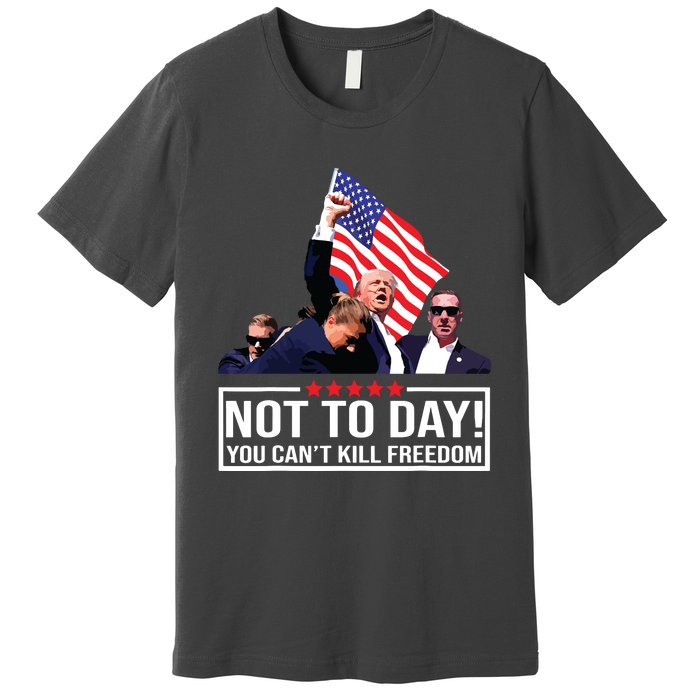 Not Today You Cant Kill Freedom I Support President 45 47 Premium T-Shirt