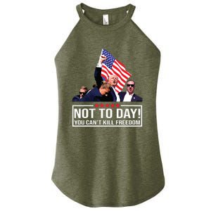 Not Today You Cant Kill Freedom I Support President 45 47 Women's Perfect Tri Rocker Tank