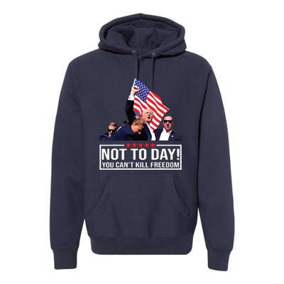 Not Today You Cant Kill Freedom I Support President 45 47 Premium Hoodie