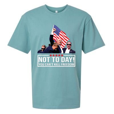 Not Today You Cant Kill Freedom I Support President 45 47 Sueded Cloud Jersey T-Shirt