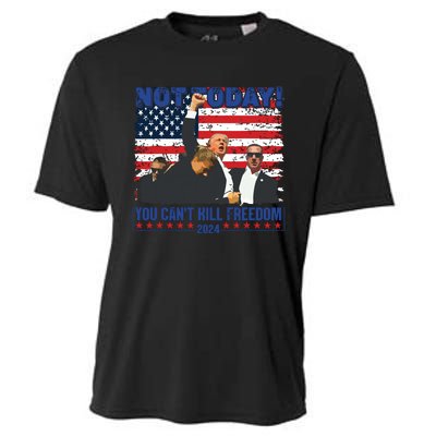 Not Today You Cant Kill Freedom Trump 2024 President Lover Cooling Performance Crew T-Shirt