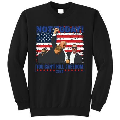 Not Today You Cant Kill Freedom Trump 2024 President Lover Sweatshirt