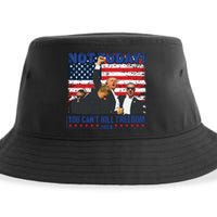 Not Today You Cant Kill Freedom Trump 2024 President Lover Sustainable Bucket Hat