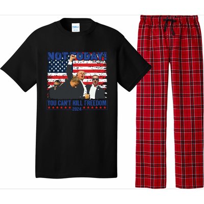 Not Today You Cant Kill Freedom Trump 2024 President Lover Pajama Set