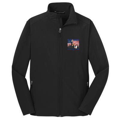 Not Today You Cant Kill Freedom Trump 2024 President Lover Core Soft Shell Jacket