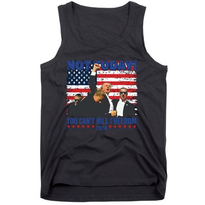 Not Today You Cant Kill Freedom Trump 2024 President Lover Tank Top