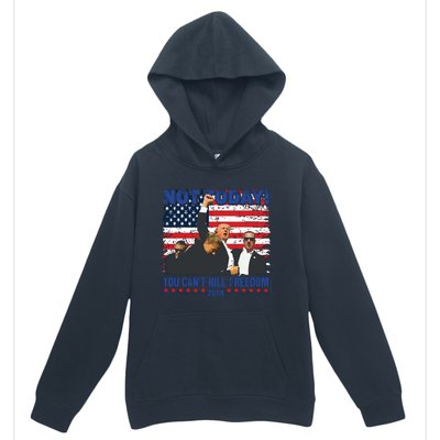 Not Today You Cant Kill Freedom Trump 2024 President Lover Urban Pullover Hoodie