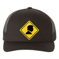 New! Trump Yellow Yield Road Sign Trump Road Yield Sign Yupoong Adult 5-Panel Trucker Hat