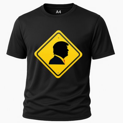New! Trump Yellow Yield Road Sign Trump Road Yield Sign Performance Shirt