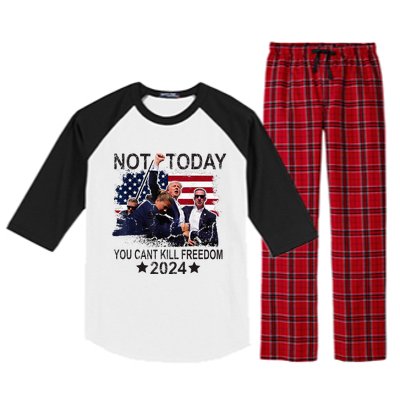 Not Today You CanT Kill Freedom Raglan Sleeve Pajama Set