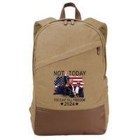Not Today You CanT Kill Freedom Cotton Canvas Backpack