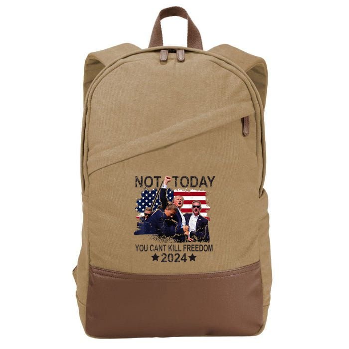 Not Today You CanT Kill Freedom Cotton Canvas Backpack