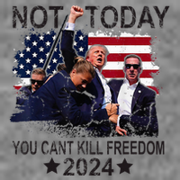 Not Today You CanT Kill Freedom Hooded Wearable Blanket