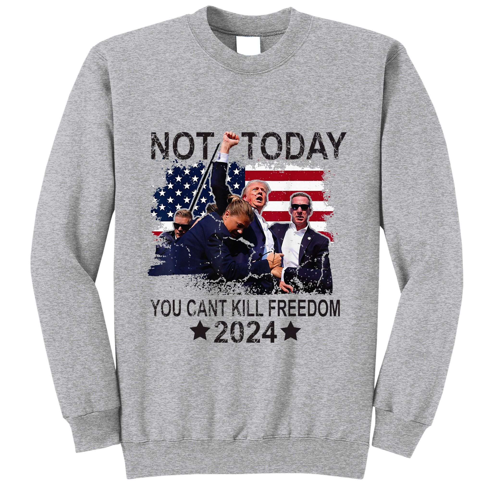 Not Today You CanT Kill Freedom Tall Sweatshirt