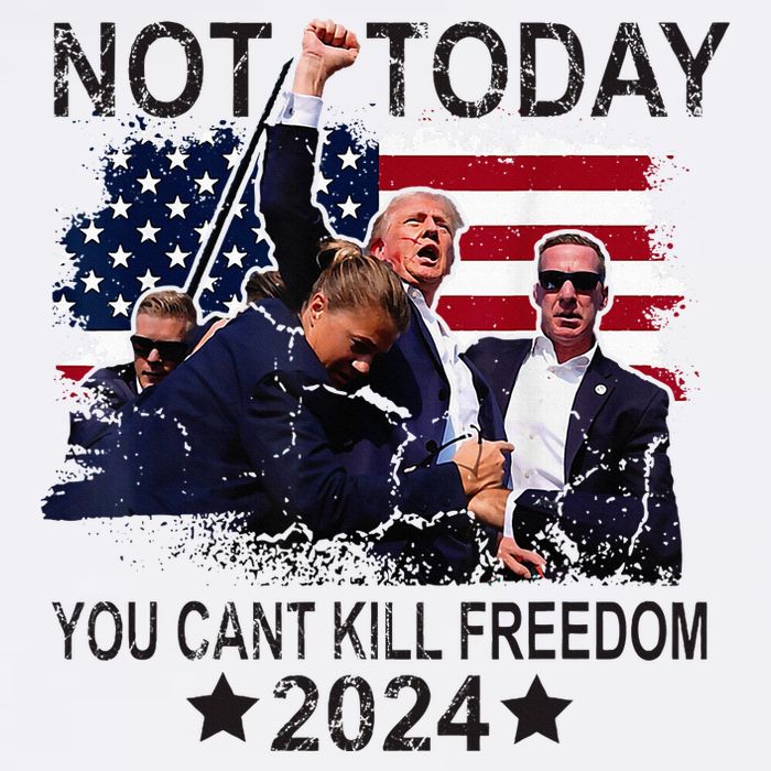 Not Today You CanT Kill Freedom Garment-Dyed Sweatshirt