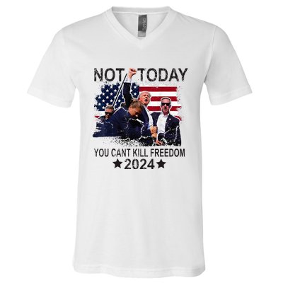 Not Today You CanT Kill Freedom V-Neck T-Shirt